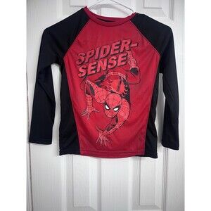 Jumping Beans Active Boys Sz 7 Long-Sleeve Spider Man Graphic Print Shirt